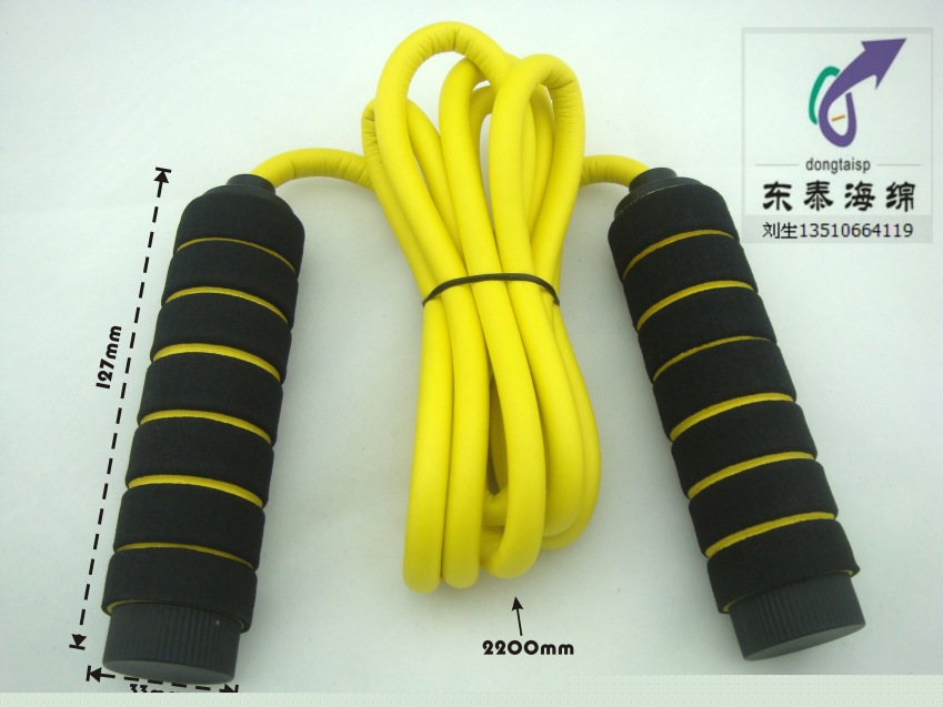 海綿雙色健身跳繩/兒童玩具跳繩廠傢工廠,批發,進口,代購
