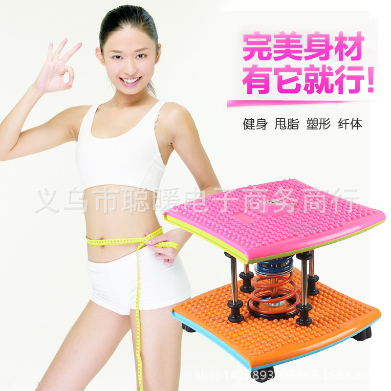 韓國雙彈簧塑身扭腰機跳舞機傢用運動踏步機扭扭樂扭腰盤工廠,批發,進口,代購
