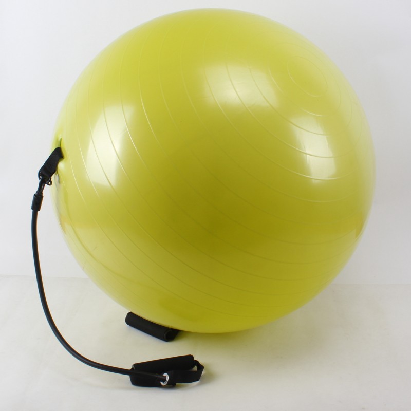 廠傢定製環保瑜伽球65cm 不防爆pvc耳朵健身球含拉力器直銷批發工廠,批發,進口,代購