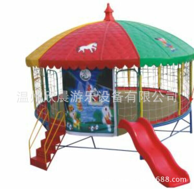 幼兒園蹦床室外兒童遊樂設備遊樂園廣場戶外大型蹦蹦床玻璃鋼頂蓬批發・進口・工廠・代買・代購