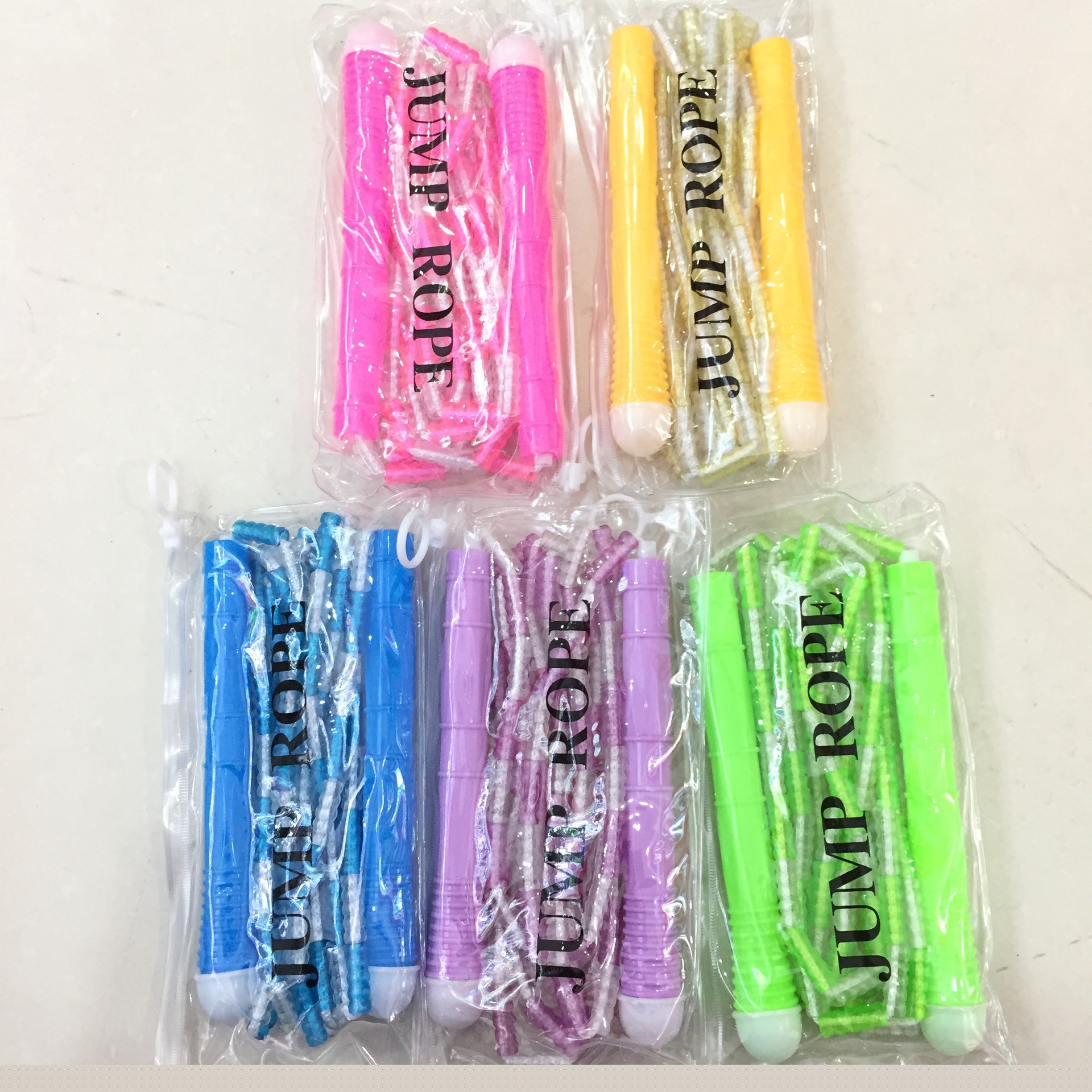 竹節花樣成人健身袋裝兒童中小學生花式PU軟式珠節跳繩批發・進口・工廠・代買・代購