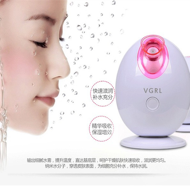 新款上市QQ版迷你大霧蒸臉器 補水神器蒸麵機 離子加濕美容機工廠,批發,進口,代購