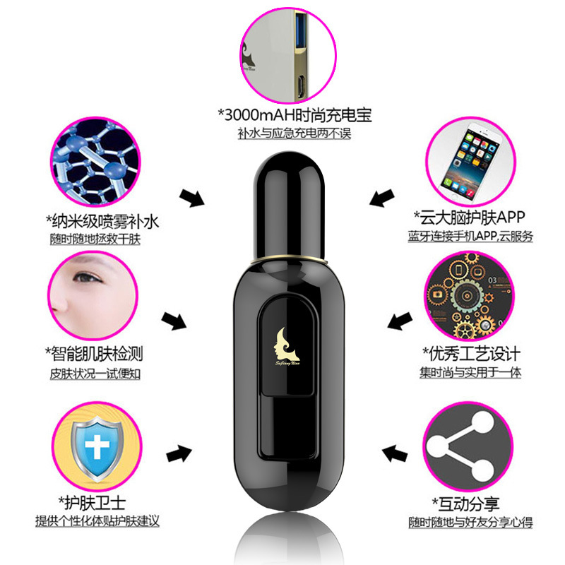 納米噴霧補水機器蒸臉器冷噴機臉部加濕器保濕便攜工廠,批發,進口,代購