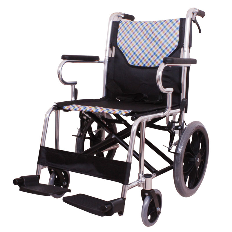 魚躍老人輪椅車鋁合金折疊輕便旅行輪椅H032C殘疾人手推便攜輪椅工廠,批發,進口,代購