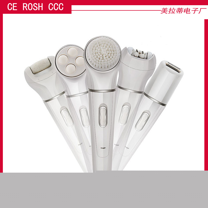 水洗多功能五合一電動全身脫毛器潔麵機洗臉器磨腳器按摩器美容工廠,批發,進口,代購