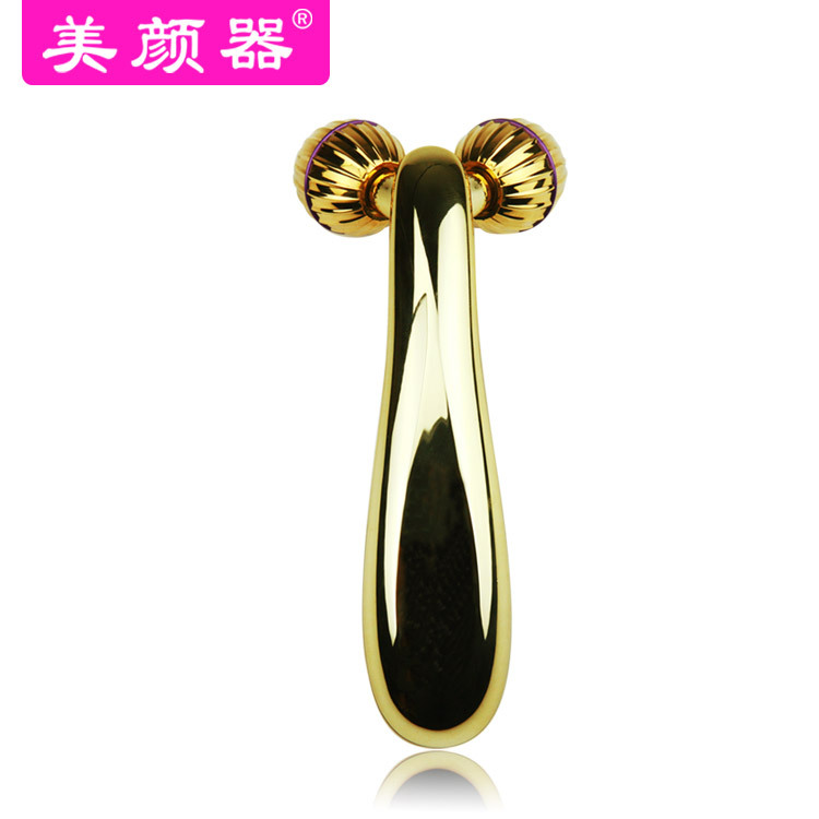 美顏器24k瘦臉美容棒Y型按摩器滾輪瘦臉器美容按摩棒 3d滾輪按摩工廠,批發,進口,代購