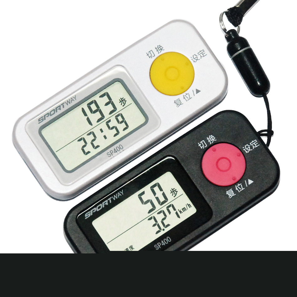 正品SPORTWAY3D中文計步器老人大屏幕 多功能卡路裡消耗器 黑色批發・進口・工廠・代買・代購