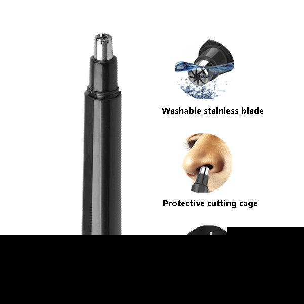 男士女士可用麵部剃毛器電池式雙麵刀頭耳毛鼻毛修剪器超低靜音工廠,批發,進口,代購