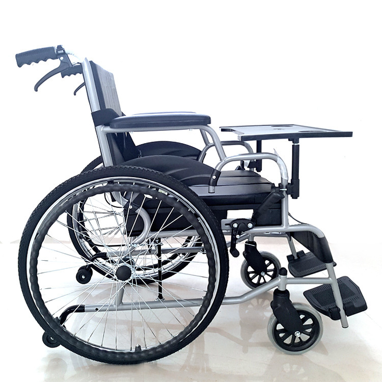 互邦旗下HBG21輪椅折疊輕便帶餐桌板老人輪椅帶坐便半趟躺輪椅批發・進口・工廠・代買・代購
