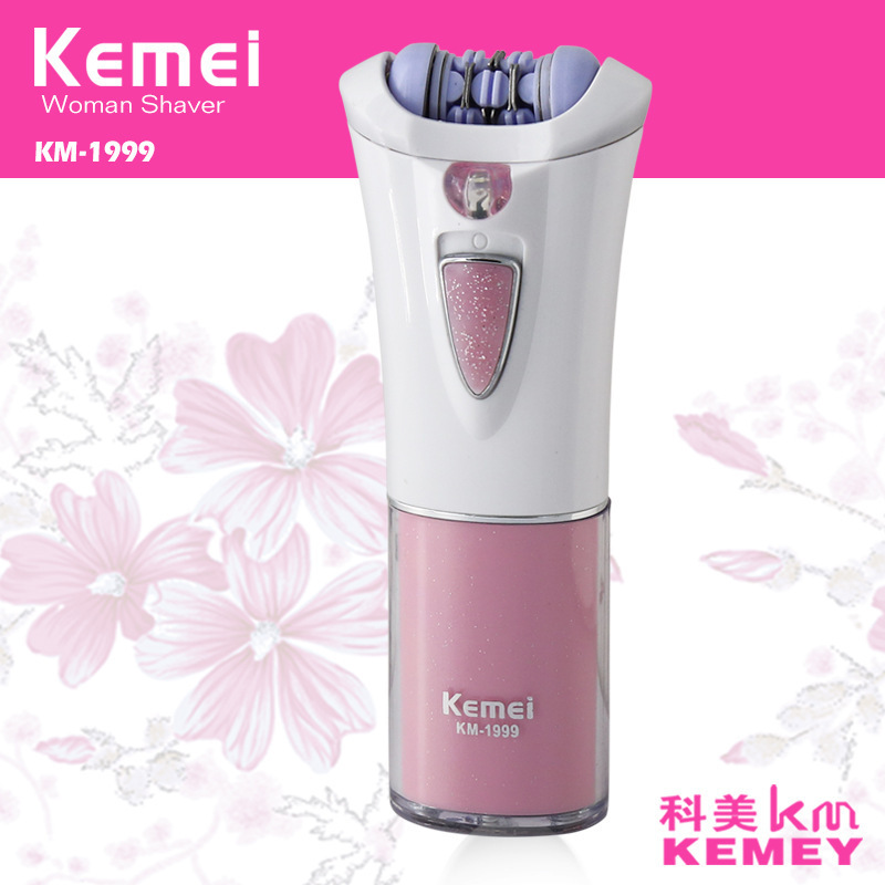 科美KM-1999 乾電式水洗女士拔毛器脫毛器 lady shaver工廠,批發,進口,代購