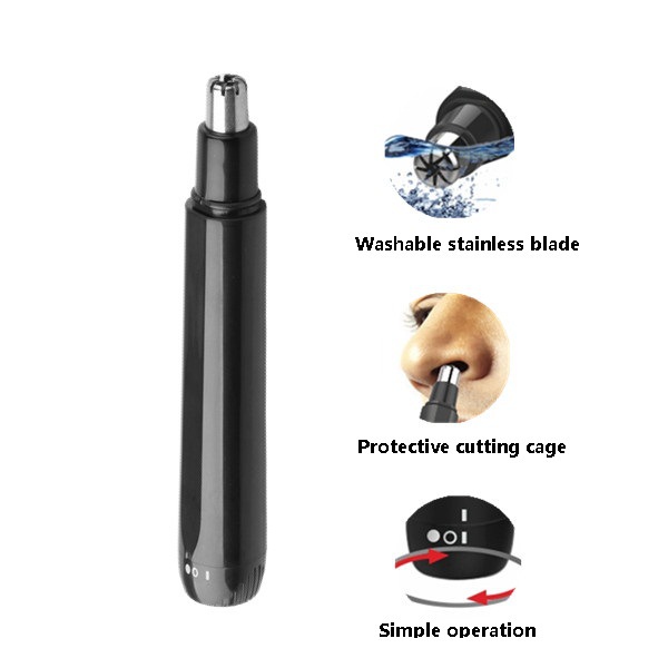 男士女士可用麵部剃毛器電池式雙麵刀頭耳毛鼻毛修剪器超低靜音批發・進口・工廠・代買・代購