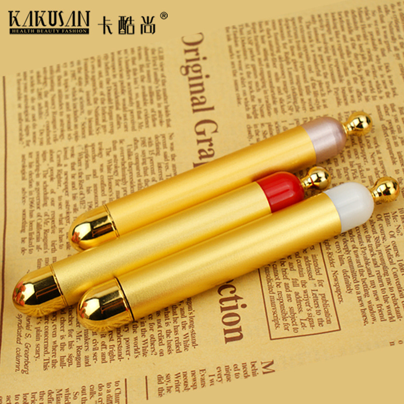 卡酷尚眼部按摩機 熱敷電動美眼筆眼睛按摩器 去眼袋24K金美容棒工廠,批發,進口,代購