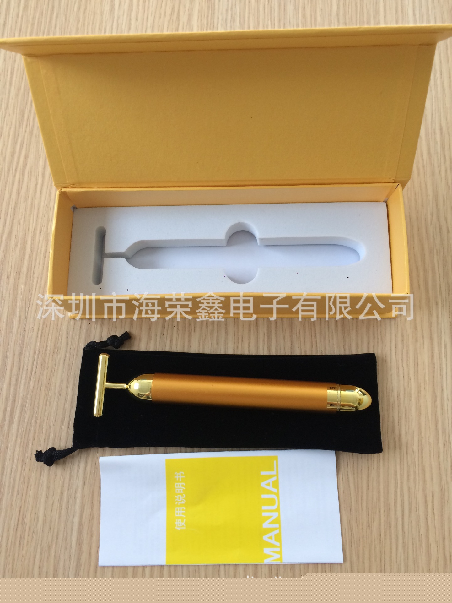 廠傢直銷24K黃金美容棒 V臉神器 瘦臉機 提拉緊致美膚按摩機工廠,批發,進口,代購