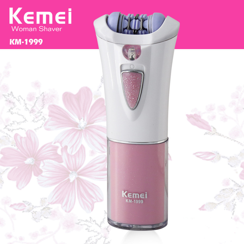 科美KEMEI 女式電動脫毛器乾電池式腋下腿部私處剃毛器KM-1901批發・進口・工廠・代買・代購