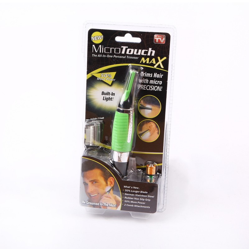 micro touch max男士剃毛器剃須刀綠色鼻毛器多功能剃毛器帶電池批發・進口・工廠・代買・代購