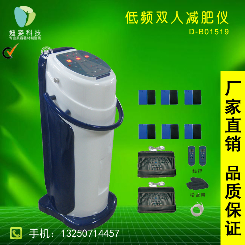 立式低頻雙人經絡纖體機 生物電經絡疏通電療機 電療雙人瘦身機工廠,批發,進口,代購