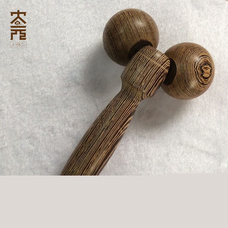 實木按摩錘傢用手動雞翅木按摩棒保健雙球按摩器木質工藝品供應批發・進口・工廠・代買・代購
