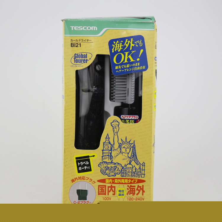 批發日本TESCOM 吹風卷發梳卷發卷發棒大卷梨花全球用BI21-KML工廠,批發,進口,代購