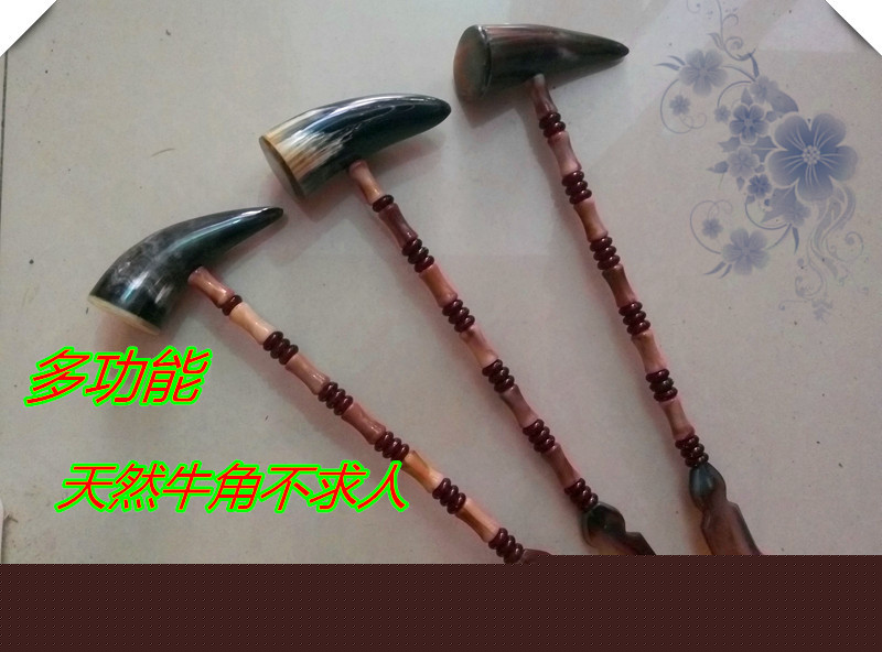 熱賣天然牛角錘 保健錘 竹節牛角不求人竹抓癢器牛角按摩癢癢撓批發・進口・工廠・代買・代購