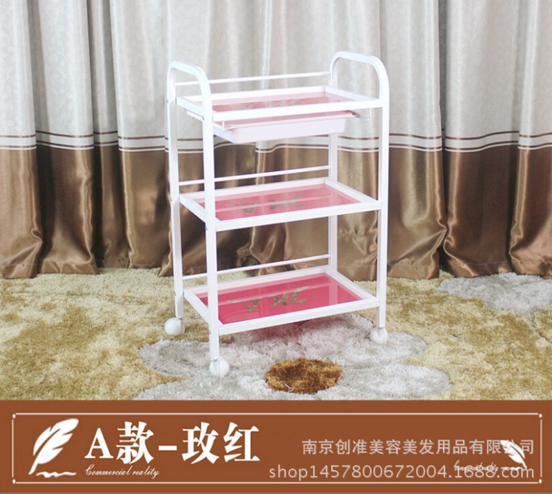 包郵美容推車美發工具車美容鋼化玻璃置物推車小推車全新設計工廠,批發,進口,代購