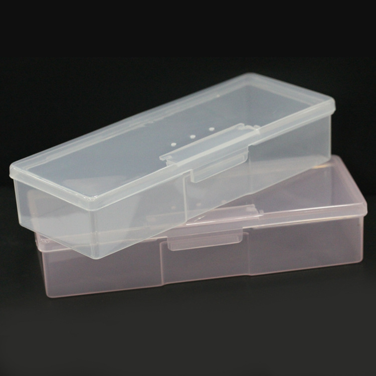 美甲用品批發 工具盒 收納盒 全透明色 長方形 甲片盒 飾品盒工廠,批發,進口,代購