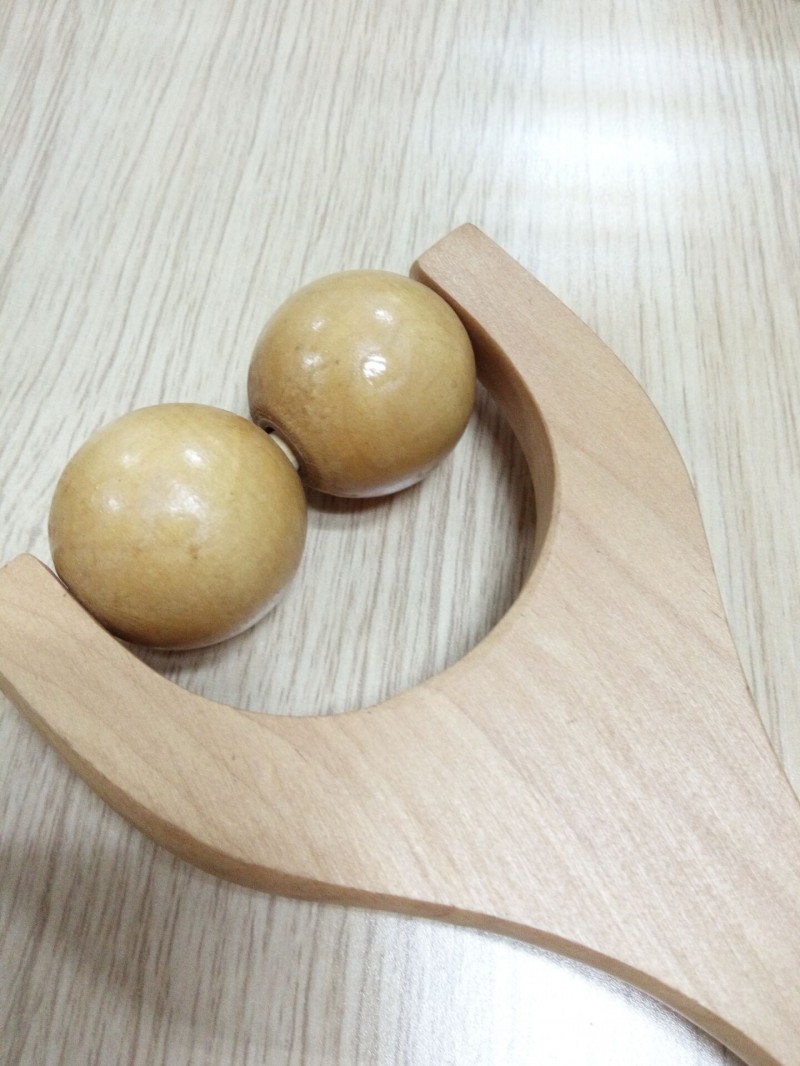 廠傢直銷 兩輪木製按摩器 瘦臉 頭部按摩背 出門攜帶工廠,批發,進口,代購