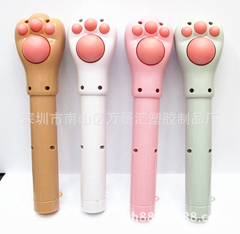 日本正版2014新款呆萌貓爪頸部全身按摩器 乾電池帶燈貓爪按摩器工廠,批發,進口,代購