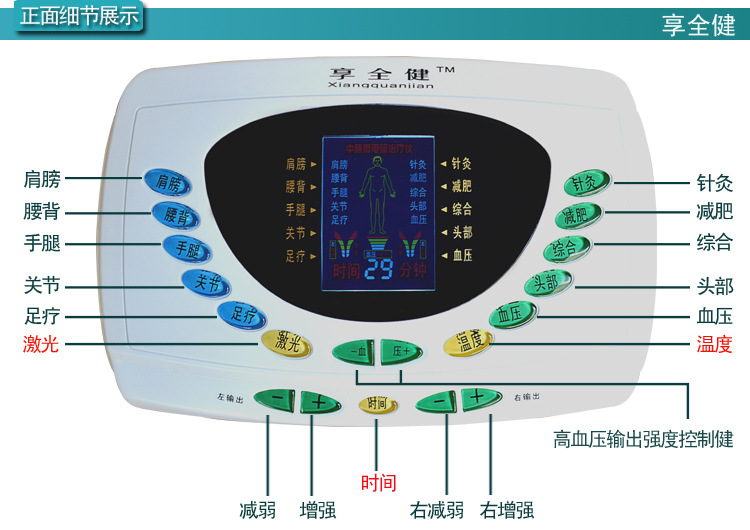 享全健JQ-881傢醫用中頻多功能治療機脈沖治療機工廠,批發,進口,代購